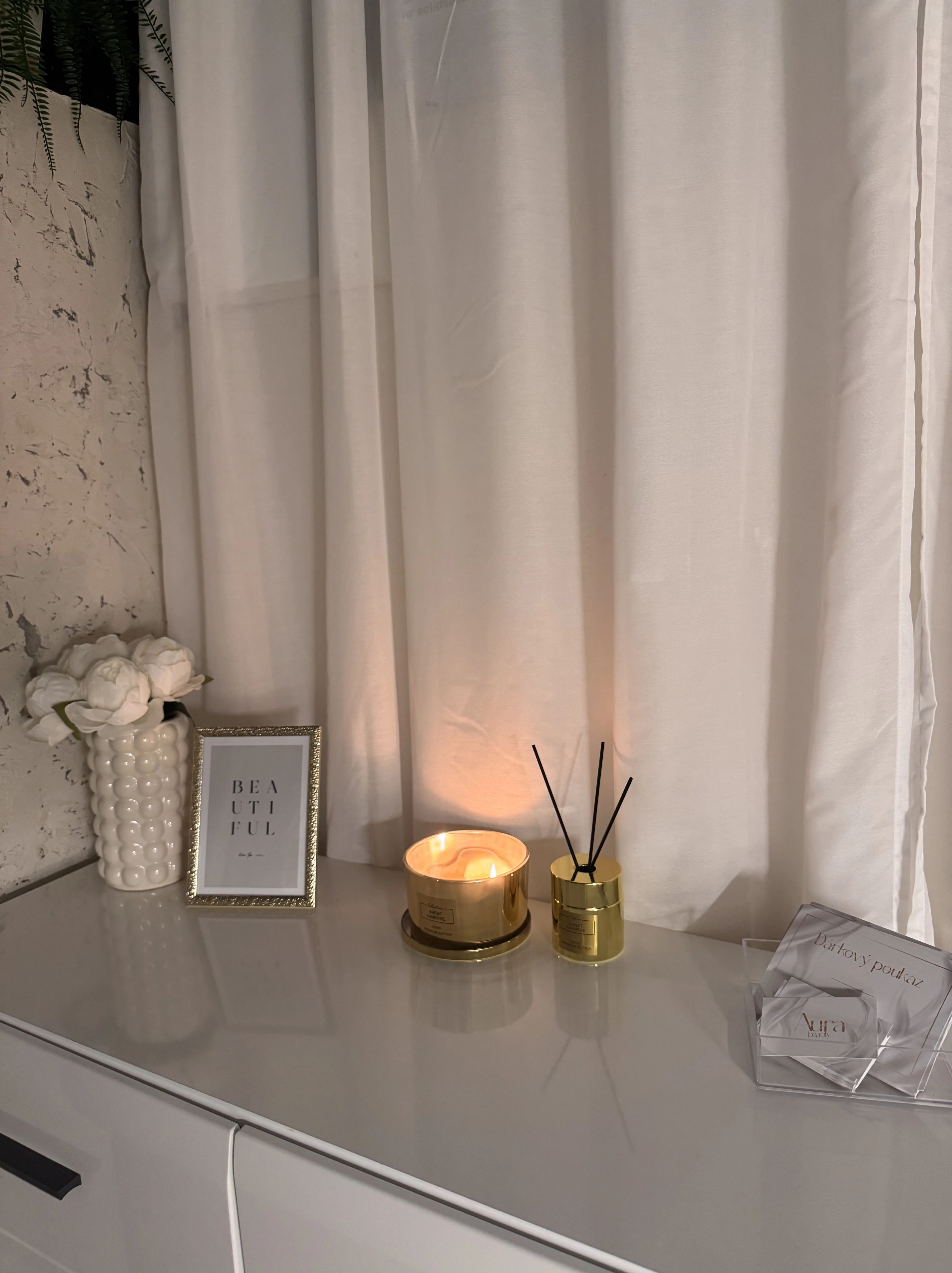 Interiér Aura Beauty Salonu